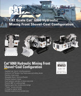 1:87 Cat® 6060 Hydraulic Mining Front Shovel Coal Configuration, White, High Line Series, 85653