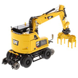 1:50 Cat® M323F Railroad Wheeled Excavator - Safety Yellow Version High Line Series, 85661