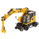 1:50 Cat® M323F Railroad Wheeled Excavator - Safety Yellow Version High Line Series, 85661