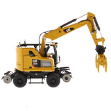 1:50 Cat® M323F Railroad Wheeled Excavator - Cat Yellow Version High Line Series, 85662