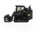 1:50 Cat® 242D3 Skid Steer Loader with Attachments & Special Black Paint, High Line Series, 85676BK