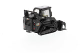 1:50 Cat® 242D3 Skid Steer Loader with Attachments & Special Black Paint, High Line Series, 85676BK