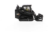 1:50 Cat® 242D3 Skid Steer Loader with Attachments & Special Black Paint, High Line Series, 85676BK