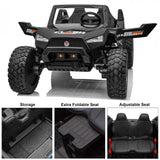 High Speed 2.0 24V Dune Buggy Up To 15 km/h Off-Road UTV Limited Edition Black with Remote Control and Rubber Tires