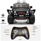 24V Jeep Wrangler 2 Seater Classic Ride on Car Toy with Remote Control and MP3 Player