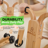 Avenlur | Juneberry 2-in-1 Wooden Scooter & Ride-On Toy for Toddlers