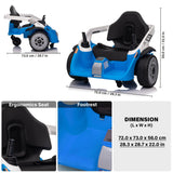 Eddy 360™ 12V Spinning Joystick Kid's Electric Ride on Car, with Remote Control and MP3