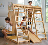 Avenlur | Magnolia Cocomelon 7-in-1 Wooden Indoor Playset – Montessori Climber for Toddlers