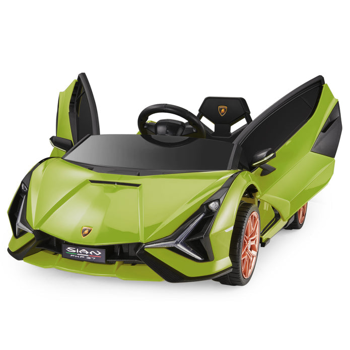 Lamborghini SIAN FKP 37 12V Ride on Car On Seater | Kids On Wheelz