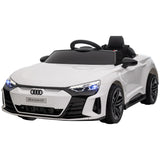 Aosom Ride-On Toy On Car with Remote Control, 12V 3.1 MPH Electric Ride for Kids w/ Suspension System, Horn Honking, White