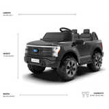 Ford Kids 2-Seater Lighting Edition F-150 Ride-On Truck Black