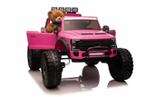 Limited Edition Lifted Ford F450 24V 2 Seater Pink Kids Ride On Car, Parental Remote Control, Rubber Tires, Bluetooth