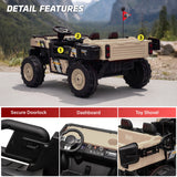 Vanguard 4x4 Commando 24V 2 Seater Kids Electric UTV Ride On Dump Truck Heavy Duty