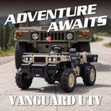Vanguard 4x4 Commando 24V 2 Seater Kids Electric UTV Ride On Dump Truck Heavy Duty