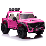 Limited Edition Ford Super Duty F450 PINK with FAN Function and Remote Control 2 Seaters 24V Licensed