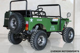 MINI JEEP RIDE ON FOR ADULTS/KIDS 125CC - MILITARY GREEN Kids On Wheelz