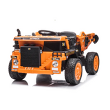 12V KidsRide-On Construction Dump Truck W/ Rubber Wheels, Automatic Dump Bed, Music & RC
