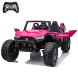 High Speed 2.0 24V Dune Buggy Up To 15 km/h Off-Road UTV Limited Edition Black with Remote Control and Rubber Tires