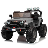 HAVOC 2.0 2-Seater Lifted Jeep 24V Ride On– Quad Motors, EVA Wheels, LED Kit, Extendable Jeep