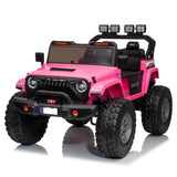 HAVOC 2.0 2-Seater Lifted Jeep 24V Ride On– Quad Motors, EVA Wheels, LED Kit, Extendable Jeep