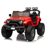 HAVOC 2.0 2-Seater Lifted Jeep 24V Ride On– Quad Motors, EVA Wheels, LED Kit, Extendable Jeep