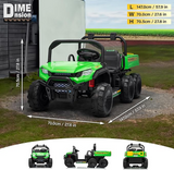6-Wheel 24V Kids 2 Seater Ride On Farm Truck/UTV – Electric Powered Off-Road Vehicle with Remote Control
