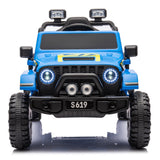 Jeep Wrangler Style S619 12V Electric Kids Ride On Truck Blue