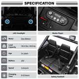 2026 NEW JEEP OUTREACH 2 Seater 24V Jeep Style Kids Ride On Car with Parental Remote Control