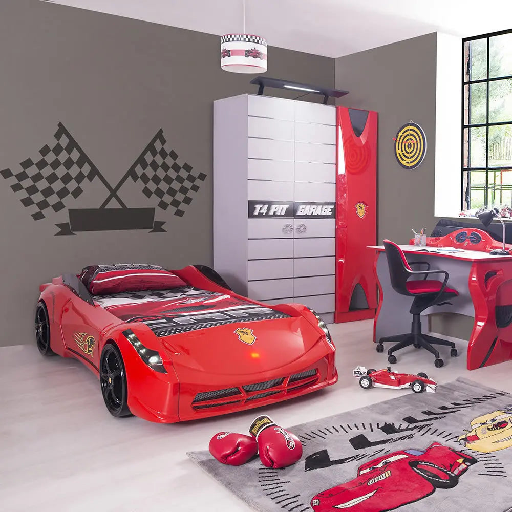 Ferrari Style Race Car Bed Twin Size – Kids On Wheelz