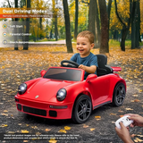 Porsche Licensed RUF Classic 911 - 12V Electric Ride-On for Kids with LED Lights
