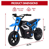 Max 2.0 Electric Dirt Bike for Kids, 24V 350W Motor, Max 24 km/h