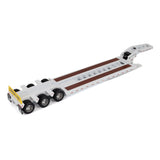 1:50 Trail King TK120 Hydraulic Detachable Gooseneck Lowboy Trailer (White Regular version), Transport Series, 71138