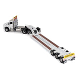 1:50 Kenworth T880 SBFA Daycab Tridem Tractor with Trail King TK 120 HDG Lowboy Trailer White, Transport Series, 71139