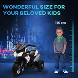 Qaba 6V Kids Ride-On Motorbike Toy with 3 Wheels