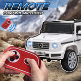 Aosom 12V Kids Ride-On Car Toy with Remote Control White