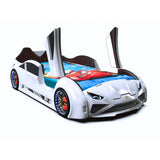 Nitro RX Lambo Style Twin Race Car Bed with LED & Sound FX