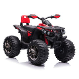 12V Kids Electric ATV Ride-On Toy – 4-Wheel Outdoor Quad with Music & Lights