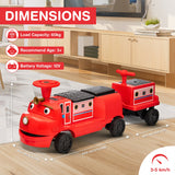 Chuggington Electric Ride-On Train with Whistle, Music Player & 2+/2 Seater – 12V