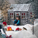 Log Cabin Play Tent -Three Little Piggy Cabin