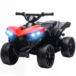 Qaba 6V Kids Ride-On ATV Toy with LED Headlights