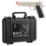 M1911 1:1.67 Scale- Silver - Wolfhound Tactical Miniature Pistol Model