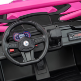 Kids Vip MegaTrek Pro 2-Seater Ride On UTV Pink