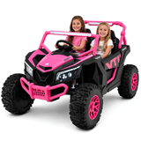Kids Vip MegaTrek Pro 2-Seater Ride On UTV Pink