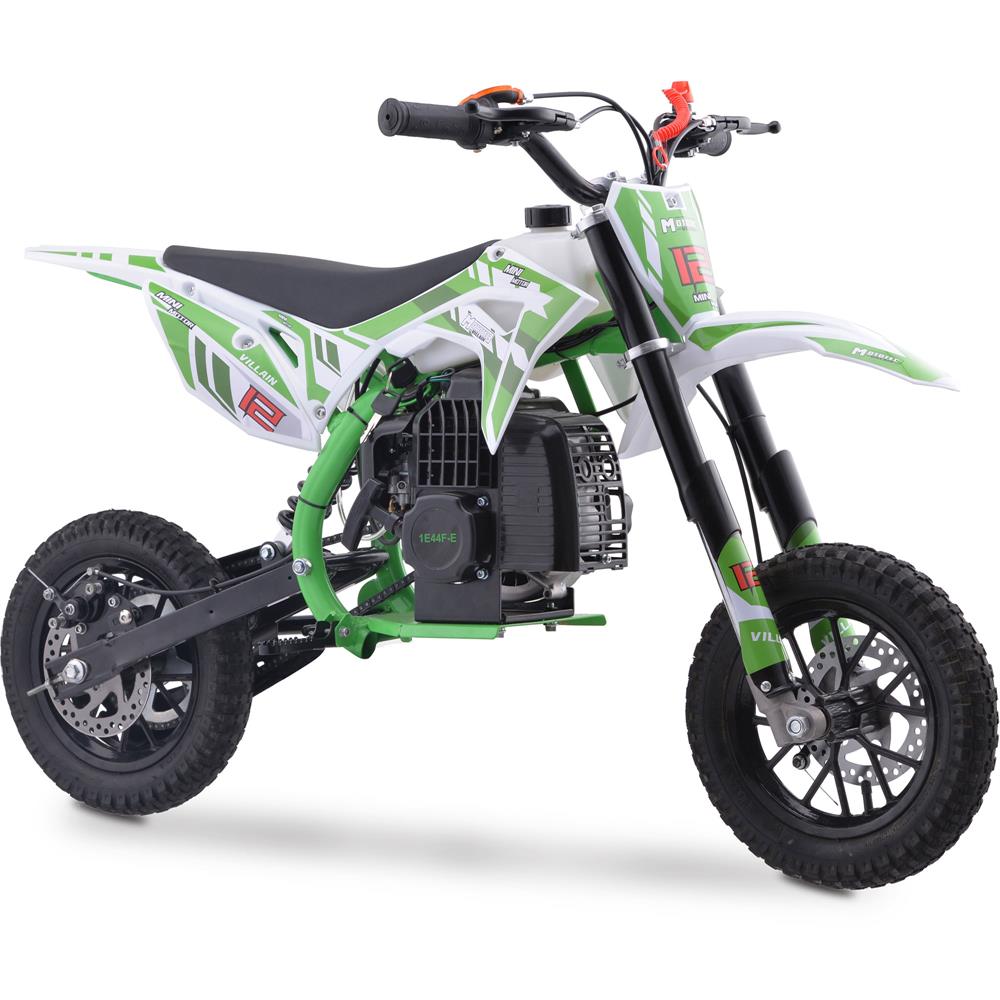 MotoTec Villain 52cc 2-Stroke Kids Gas Dirt Bike – Kids On Wheelz
