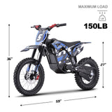 MotoTec 60v Pro Electric Dirt Bike 2000w Lithium