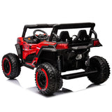 XXL UTV Buggy NEL-913 24V Two Seater 4x4 Kid Ride on Car Leather Seater Rubber Wheel Red
