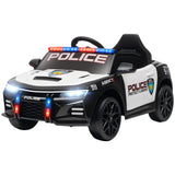 Qaba 12V Kids Ride-On Police Car Toy with Remote Control