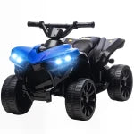Qaba 6V Kids Ride-On ATV Toy with LED Headlights