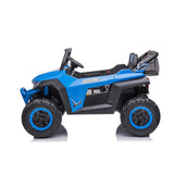 UTV Buggy S612 24V 4x4 Two Seater Kid Ride on Car Rubber Wheel Blue