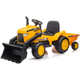 Excavator Digger S617 Kids 12V Ride on Tractor Yellow